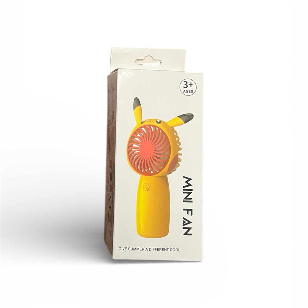 Yellow Mini Fan with Ears - Picture 2 of 2